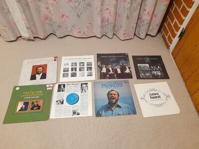 Collection 4 Luciano Pavarotti vinyl LPs Essential Verdi Concert Opera Records