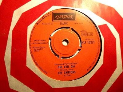 45rpm vinyl record.....The Chiffons ...One Fine Day/Sweet Talking Guy....60s Pop