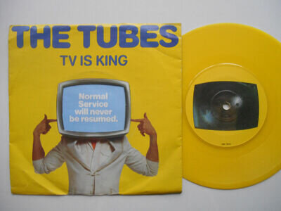 THE TUBES - TV Is King - Yellow Vinyl A&M 7" (1979)