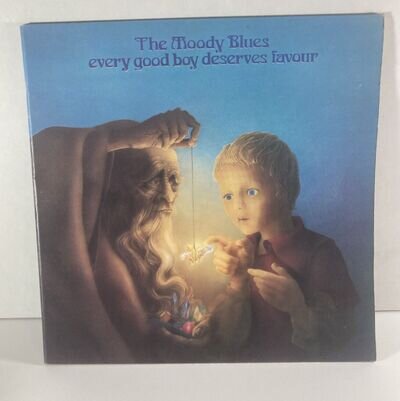 The Moody Blues Every Good Boy Deserves Favour LP Textured Sleeve Play Tested