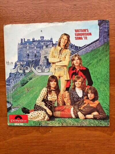 THE NEW SEEKERS BRITAINS EUROVISION SONG '72 (55) 2 Track 7" Single Picture Slee