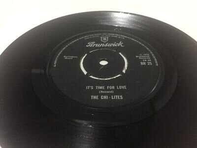 THE CHI-LITES IT'S TIME FOR LOVE 7" VINYL RECORD 1975