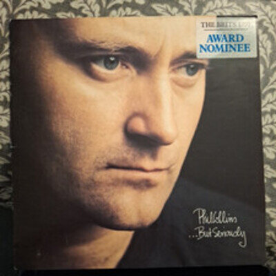 PHIL COLLINS "BUT SERIOUSLY" VINYL LP 1989 VG+