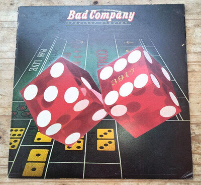 BAD COMPANY "STRAIGHT SHOOTER" ISLAND UK VINYL LP VG- / EX