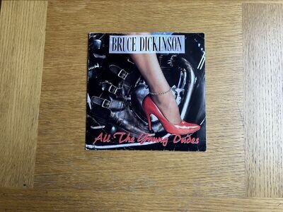 Bruce Dickinson vinyl 7" single All The Young Dudes 1990 Iron Maiden