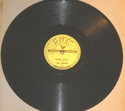 Carl Perkins - Blue Suede Shoes / Honey, Don't! - 1956 Sun 78RPM 10"