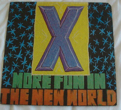 X - More Fun In The New World 12" VINYL LP VG/EX (GER)