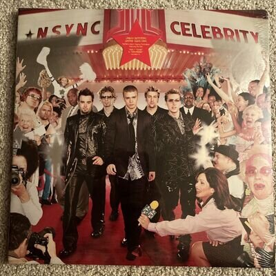 NSYNC - Celebrity - New and Sealed Vinyl LP - Urban Outfitters Clear Vinyl