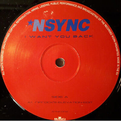 *NSYNC - I Want You Back (12", Promo)