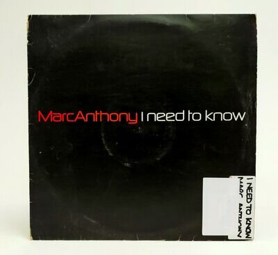 Marc Anthony - I Need To Know - Music Vinyl Record