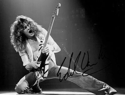 EDDIE VAN HALEN Guitar Signed Autograph Photo 8X10 Reprint Autographed E157