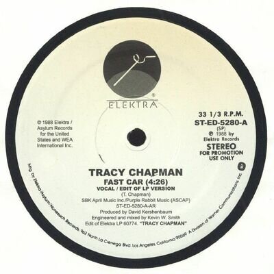 CHAPMAN, Tracy - Fast Car - Vinyl (12")