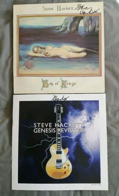 SIGNED Steve Hackett Limited Edition Print & Bay of Kings LP Autographed Genesis