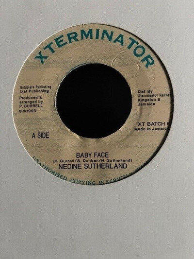 Nadine Sutherland - Baby Face  7" Single Vinyl Record Reggae Ex