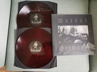 MARDUK GERMANIA 12"DOUBLE RED/BLACK MARBLE LP NEW