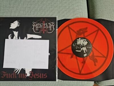 MARDUK F**K ME JESUS 12" ORANGE VINYL NEW