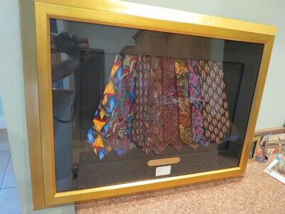 GRATEFUL DEAD JERRY GARCIA SIGNED #d AUTOGRAPH FRAMED TIE COLLECTION