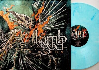 LAMB OF GOD- Omens LP (2022 Sky Blue/White Marbled Coloured Vinyl NM)