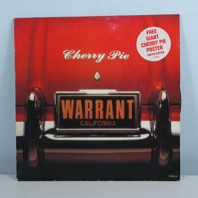 Warrant Cherry Pie 12inch 4 track Vinyl Record 656686-6 EX/VG+