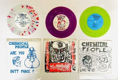 Chemical People – Records - live 89 Butt Phase X-feminist 7" Vinyl gg allin