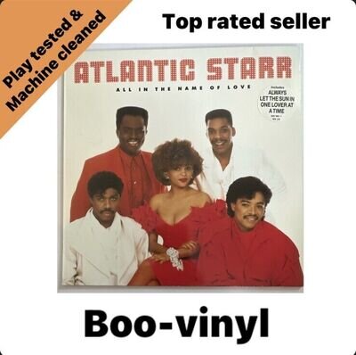 Atlantic Starr - All In The Name Of Love - 1987 Vinyl LP Album - Warner Bros Ex