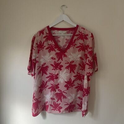 Autograph pink floral top 14