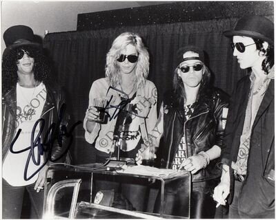 GUNS N' ROSES Photo SLASH DUFF MCKAGAN Appetite for Destruction Autograph SIGNED