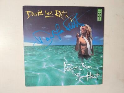 David Lee Roth Signed Autographed Crazy From The Heat Album Cover Van Halen COA!