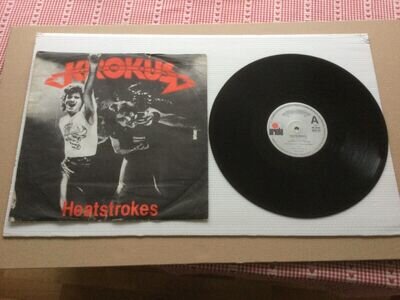 KROKUS “ HEATSTROKES “ 12” ORIG UK MEGA RARE P / SLEEVE FULLY PLAY TESTED 1980.