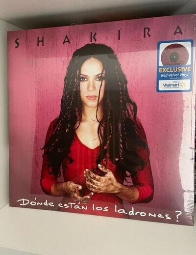 Shakira DONDE ESTAN LOS LADRONES Walmart Exclusive Red Velvet Vinyl LP BRAND NEW