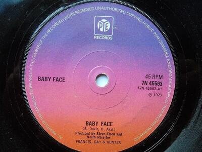 Baby Face Baby Face 7" Pye 7N45563 VG 1976 Baby Face/Baby Face Latin Feel