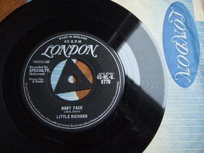 LITTLE RICHARD - BABY FACE - UK TRI 7" LONDON HLU 8770 / 1958 EX (2)