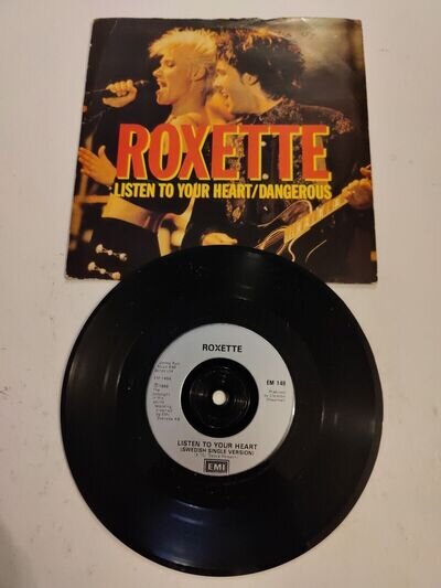 roxette listen to your heart 7" vinyl record