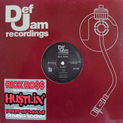 Rick Ross - Hustlin' - Used Vinyl Record 12 - Promo - L5628z