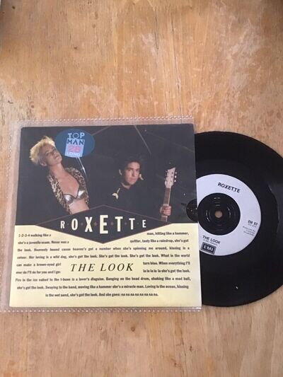 Roxette - The Look/Silver Blue(Demo Version).7” Vinyl In PS.