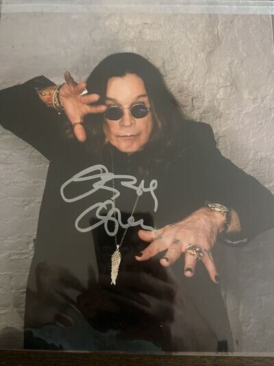 Ozzy Osbourne Black Sabbath Signed 8x10 COA Autographed Photograph