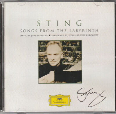 STING Autographed Signed 2006 Songs From The Labyrinth CD THE POLICE