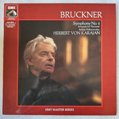 BERLINER PHILHARMONIKER "BRUCKNER SYMPHONY NUMBER 4" EMI 29 0566 1 VINYL LP