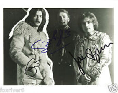 CREAM / ERIC CLAPTON Signed Photograph - B&W - Rock Band - reprint