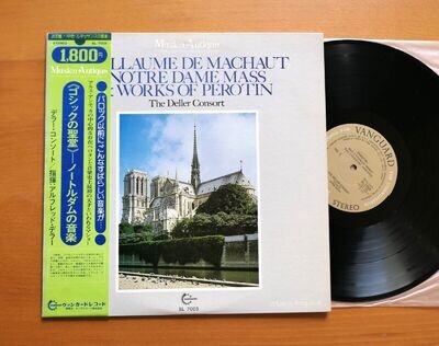 SL 7005 The Deller Consort Machaut Works Of Perotin 1975 Vanguard Japan OBI