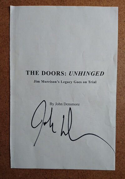 John Densmore The Doors autograph