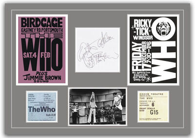 The Who - Autographs, Tickets, Concert Posters Memorabilia Poster UNFRAMED