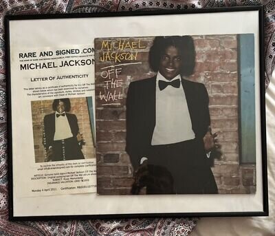 Michael Jackson Off The Wall Hand Signed Album - With COA