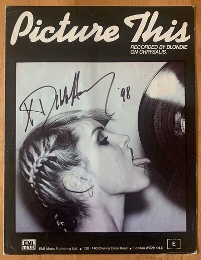 AUTOGRAPH : Music - DEBBIE HARRY - BLONDIE - Signed Original Sheet Music