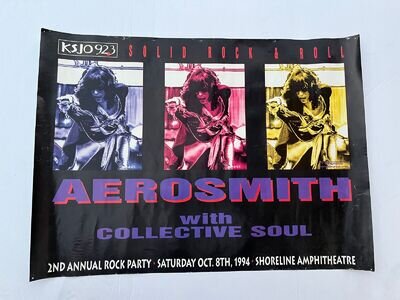 AEROSMITH Concert Poster STEVEN TYLER 1994 Collective Soul Original Vintage