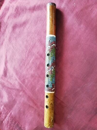 VINTAGE POSSIBLY ABORIGINAL RECORDER WHISTLE INSTRUMENT WOODEN