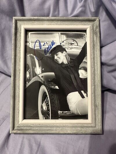 Celine Dion Framed Signed Signature Autograph Chrysler Promo Photo Picture Rare