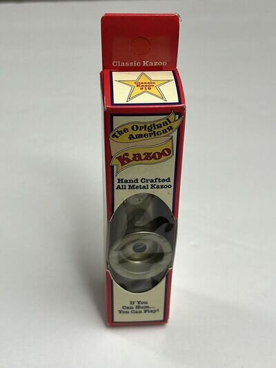 The Original American Kazoo Hand Crafted All Metal Classic #19 Made in USA AS-IS