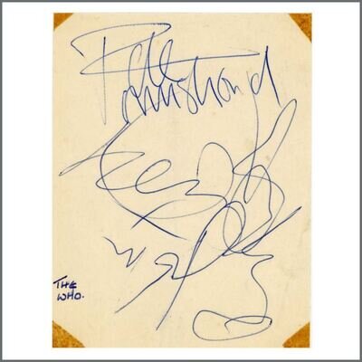 The Who Autographs Cwmbran Wales 1966 (UK)