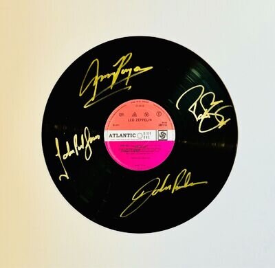 Led Zeppelin Signed Vinyl Record